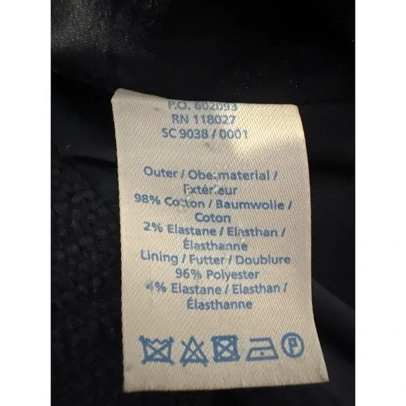 Boden Womens Navy Blue Textured Sheath Dress Sz 4 Excellent Office Tailored - Picture 4 of 9